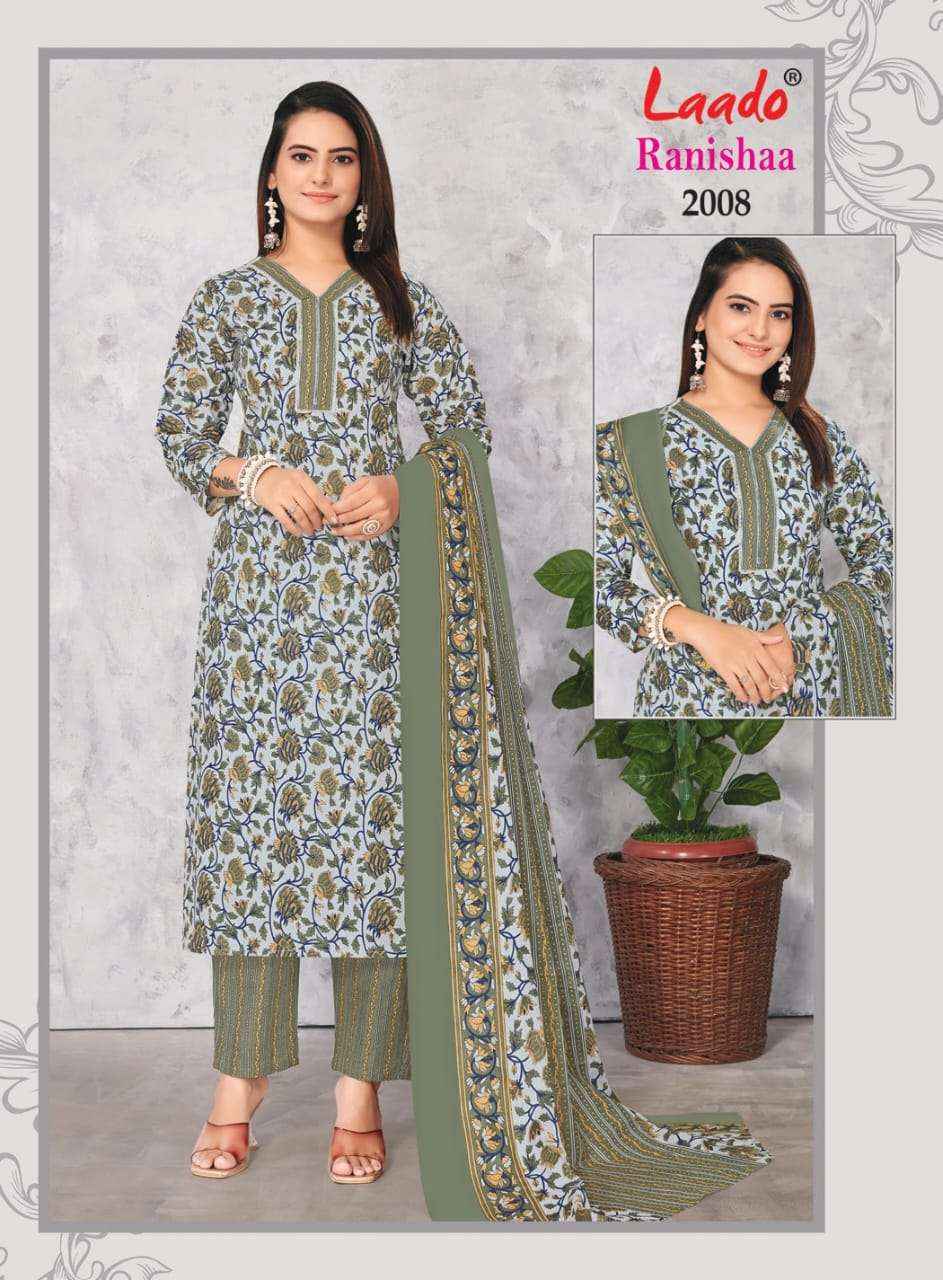 LAADO RANISHAA VOL 2 COTTON KURTI COMBO SET ( 10 PCS CATALOG )