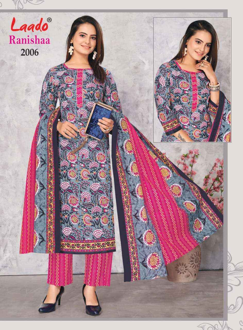 LAADO RANISHAA VOL 2 COTTON KURTI COMBO SET ( 10 PCS CATALOG )