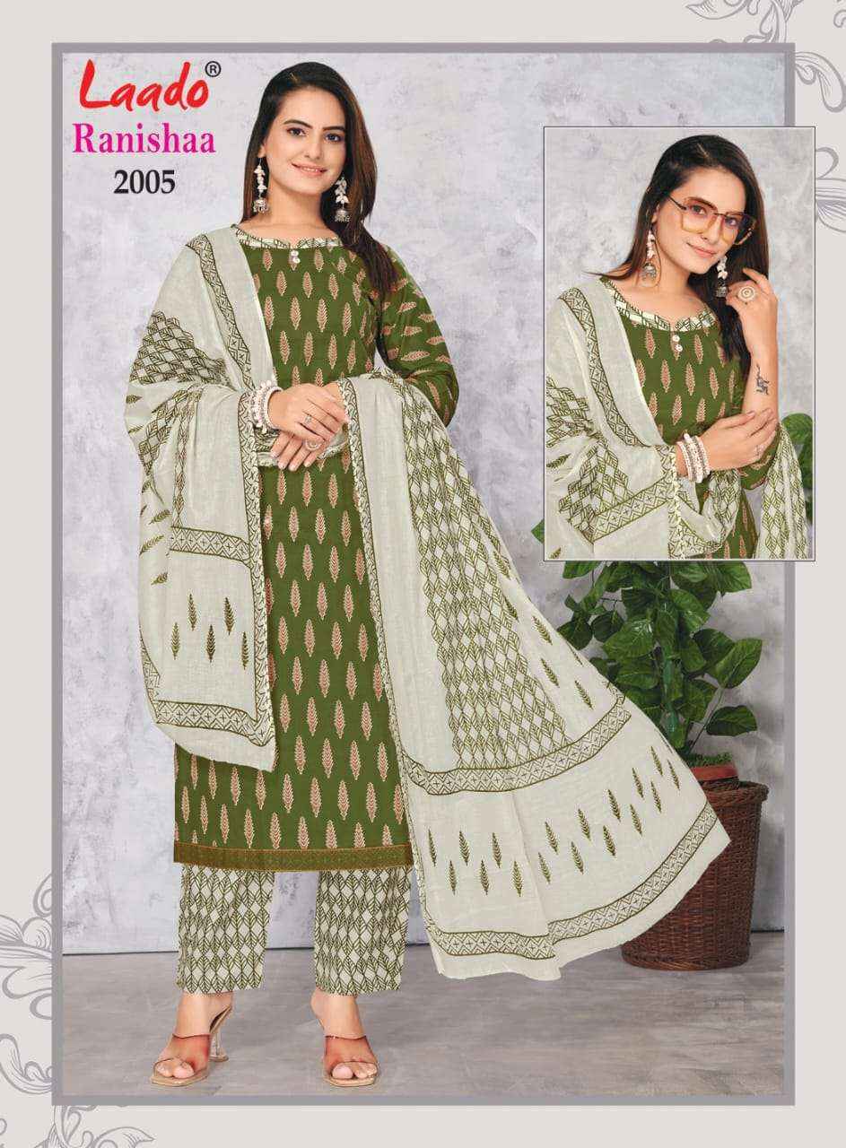 LAADO RANISHAA VOL 2 COTTON KURTI COMBO SET ( 10 PCS CATALOG )