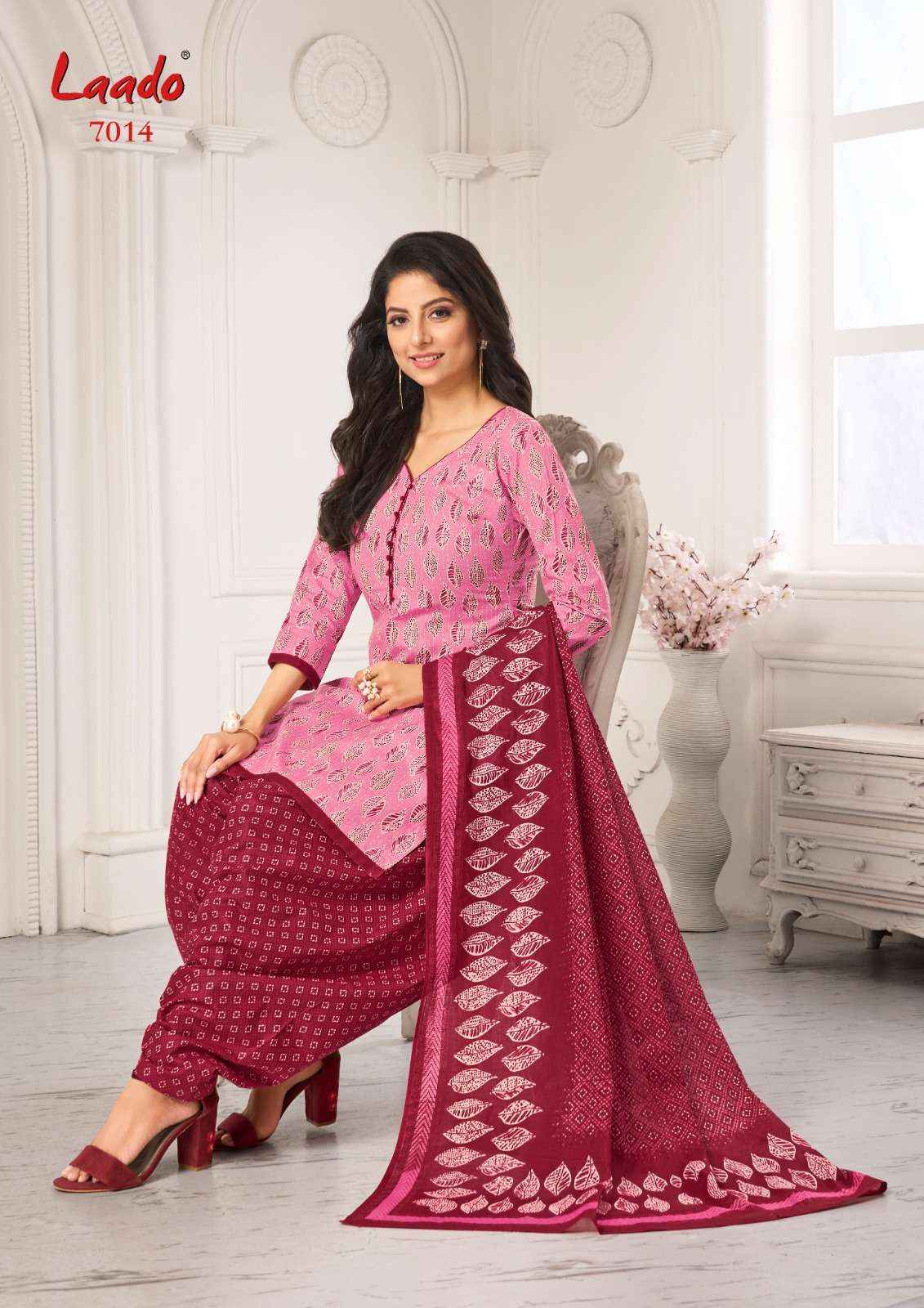 LAADO VOL 70  PURE COTTON UNSTITCHED DRESS MATERIAL ( 20 PCS CATALOG )