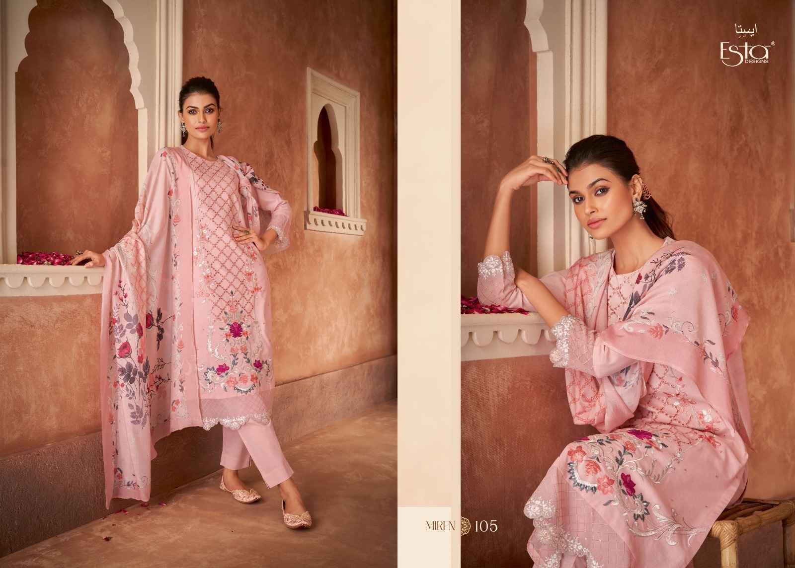 Ladies Flavour Parampara Vol 2 Chinon Kurti Combo 6 pcs Catalogue
