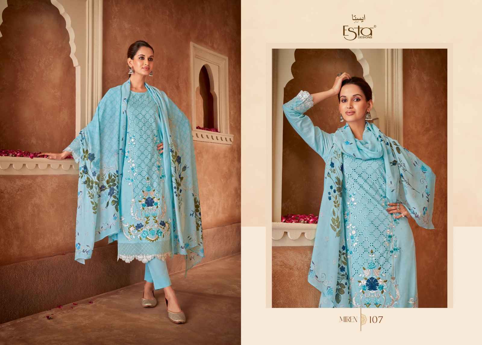 Ladies Flavour Parampara Vol 2 Chinon Kurti Combo 6 pcs Catalogue