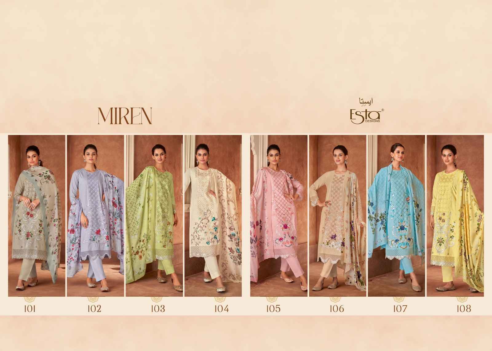 Ladies Flavour Parampara Vol 2 Chinon Kurti Combo 6 pcs Catalogue