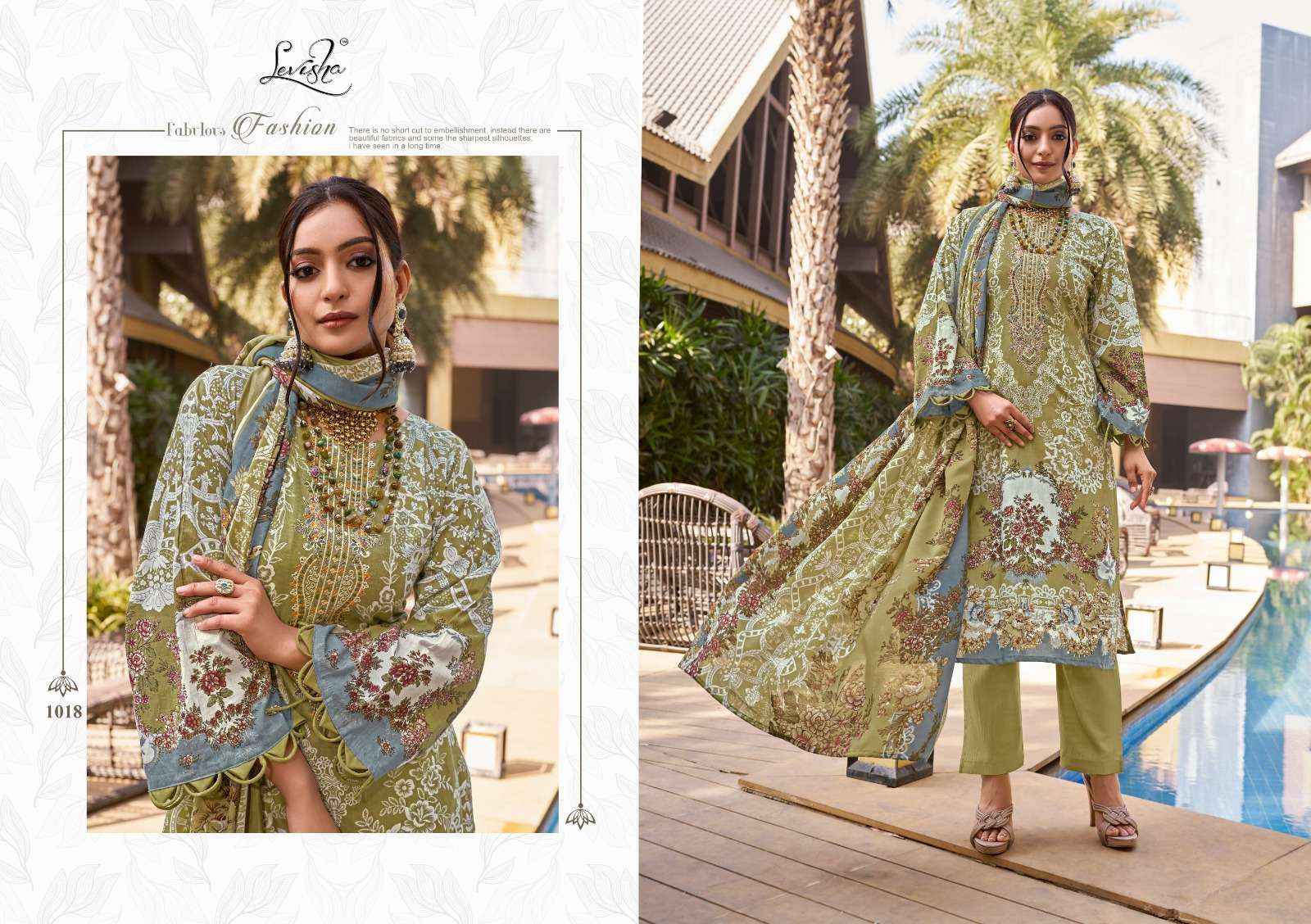 LEVISHA NAIRA COTTON PAKISTANI DRESS MATERIAL, SURAT WHOLESALER