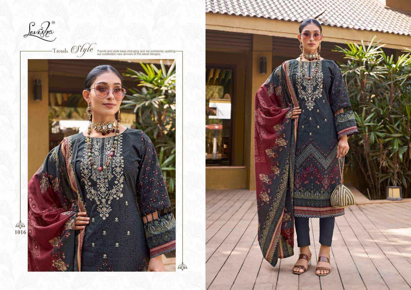 LEVISHA NAIRA COTTON PAKISTANI DRESS MATERIAL, SURAT WHOLESALER