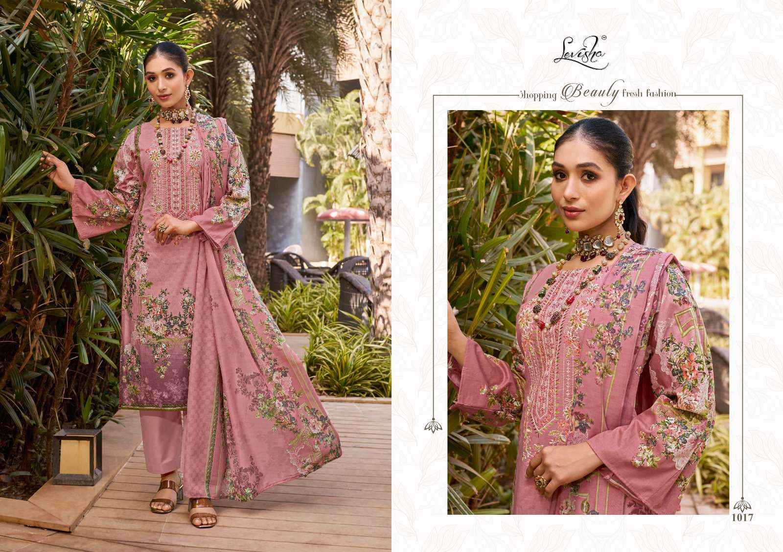 LEVISHA NAIRA COTTON PAKISTANI DRESS MATERIAL, SURAT WHOLESALER