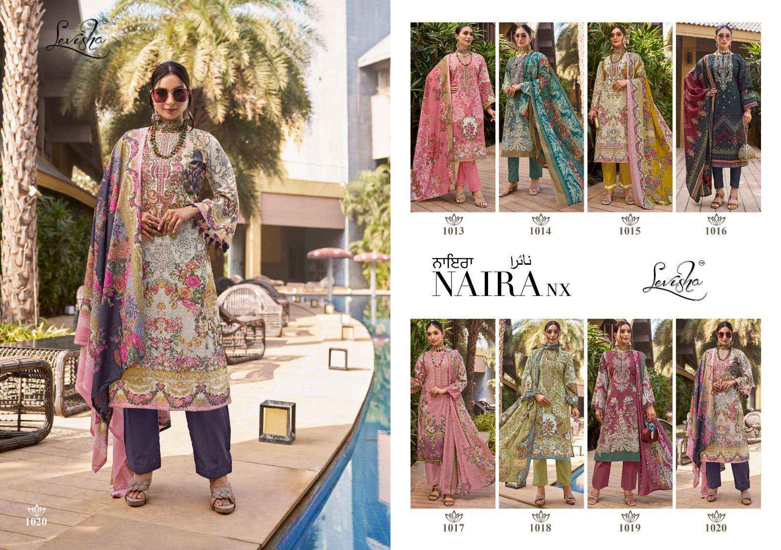 LEVISHA NAIRA COTTON PAKISTANI DRESS MATERIAL, SURAT WHOLESALER