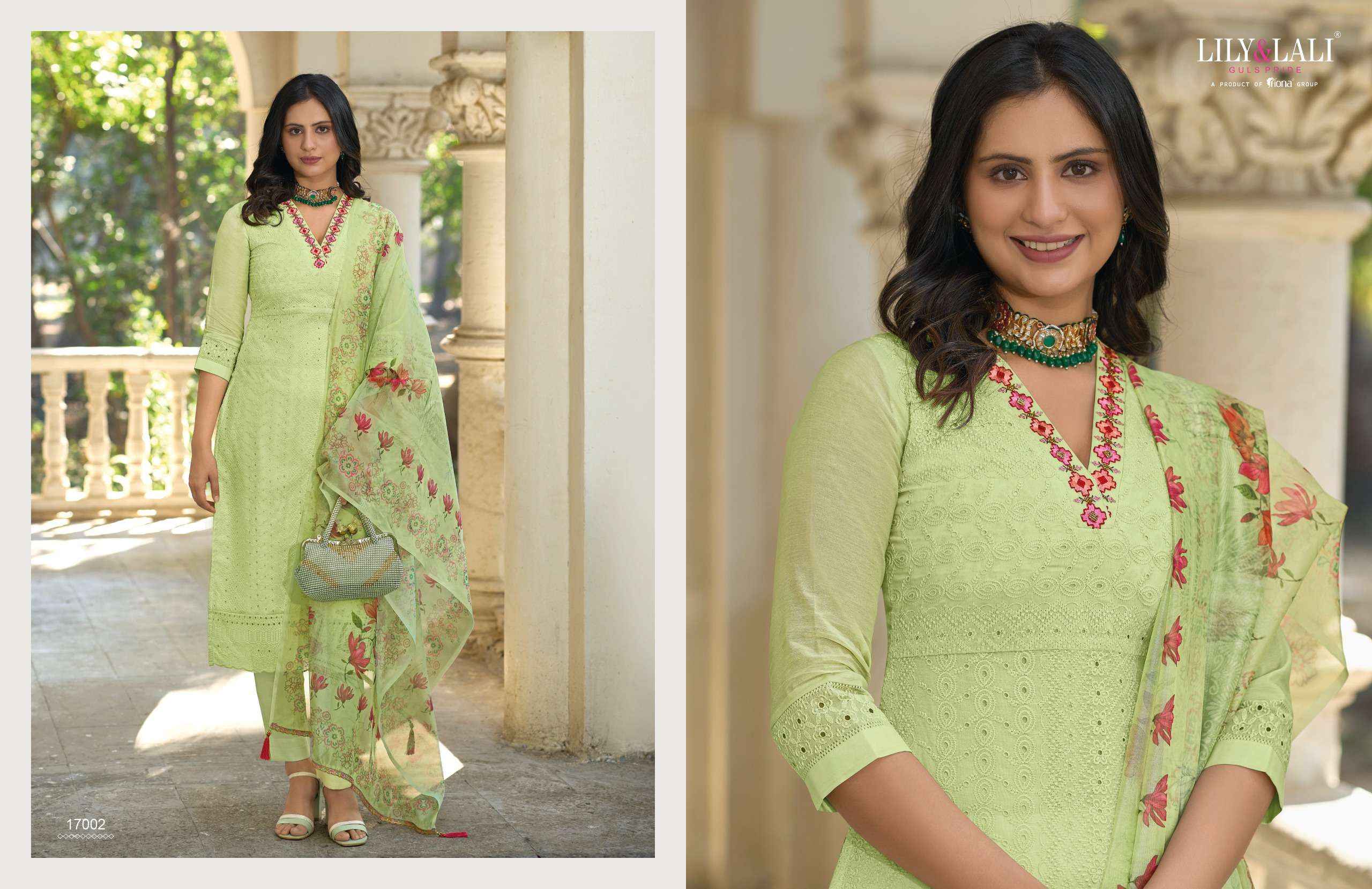 LILY AND LALI KASHISH SCHIFFLI DESIGNER READY MADE SUITS ( 6 PCS CATALOG )