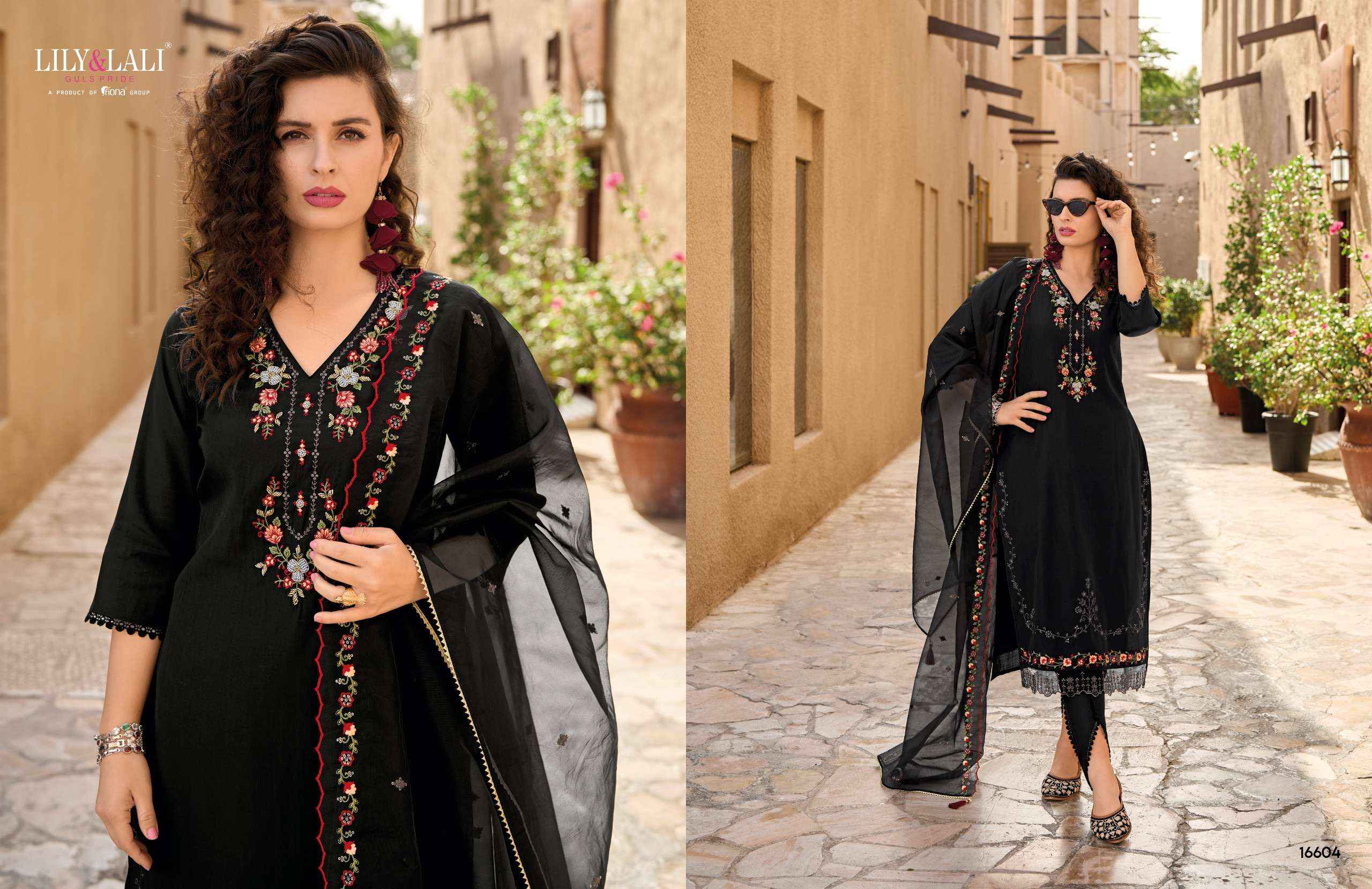 LILY AND LALI MIRAAN DESIGNER SILK SUITS ( 6 PCS CATALOG )