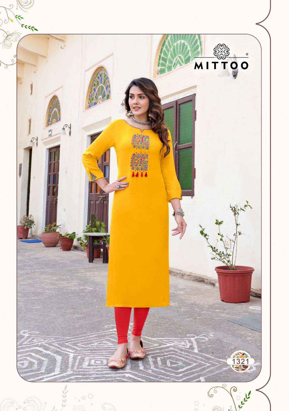 MITTOO PALAK VOL 37 RAYON LADIES KURTIS ( 6 PCS CATALOG )