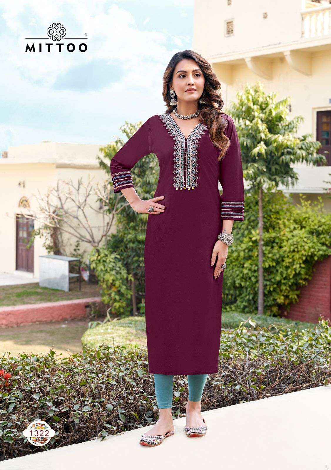 MITTOO PALAK VOL 37 RAYON LADIES KURTIS ( 6 PCS CATALOG )