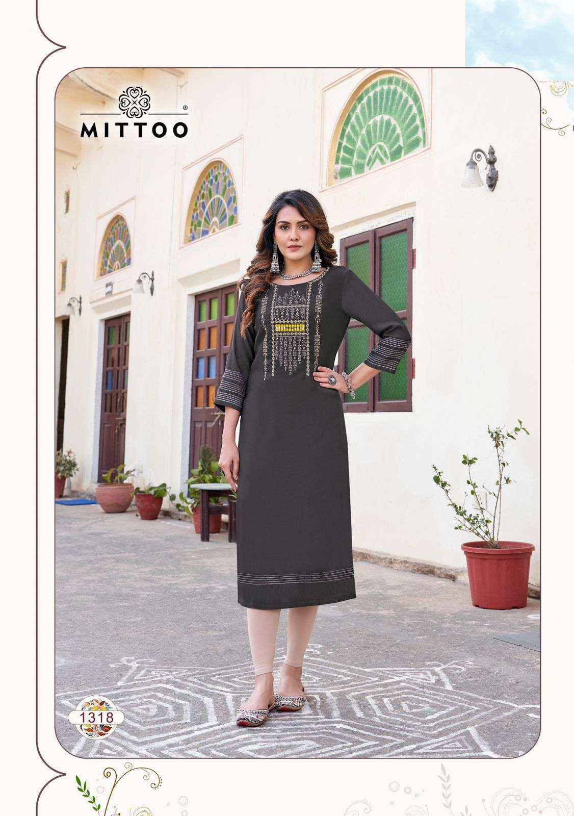 MITTOO PALAK VOL 37 RAYON LADIES KURTIS ( 6 PCS CATALOG )