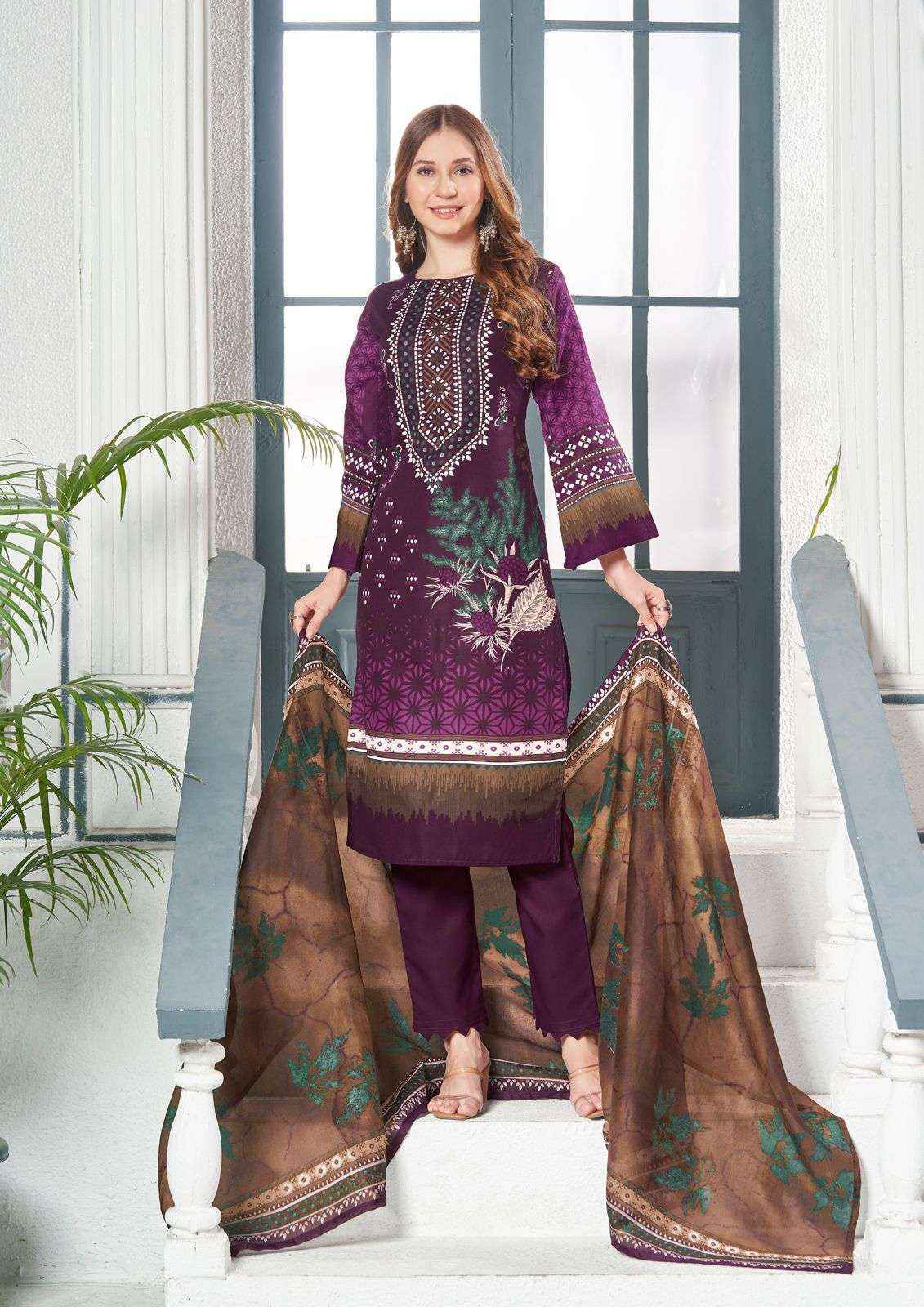 NAFISA COTTON SAFINA VOL-5 SALWAR KAMEEZ AT WHOLESALE PRICE ( 6 PCS CATALOG )