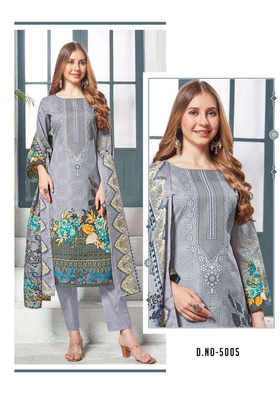 NAFISA COTTON SAFINA VOL-5 SALWAR KAMEEZ AT WHOLESALE PRICE ( 6 PCS CATALOG )