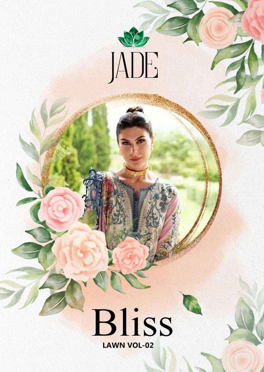 NAND GOPAL JADE BLISS VOL-2 DRESS MATERIAL SURAT WHOLESALER ( 8 PCS CATALOG )