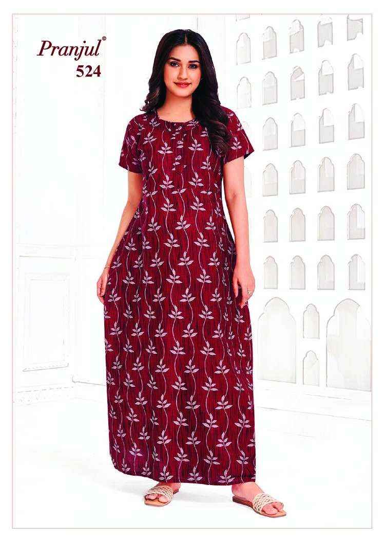 Pranjul Fashion Pure Cotton Nighty ( 15 pcs catalog )