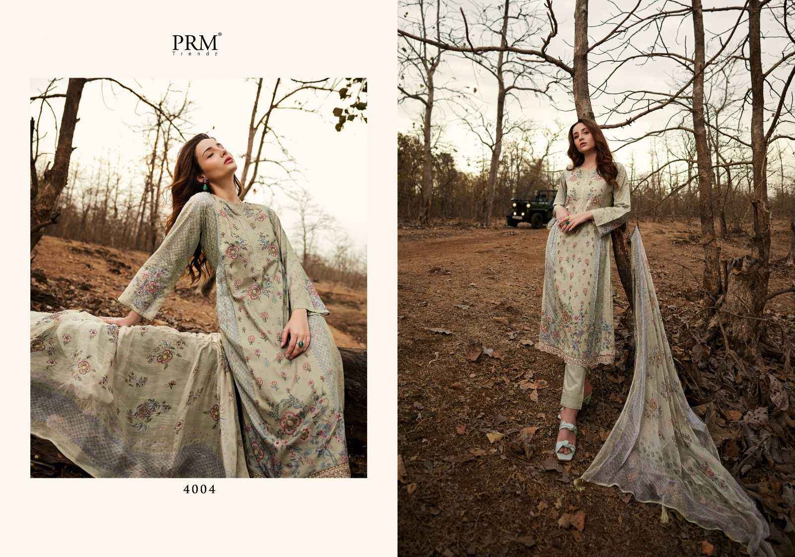 PRM TRENDZ IBADAT DESIGNER DRESS MATERIAL ( 8 PCS CATALOG )