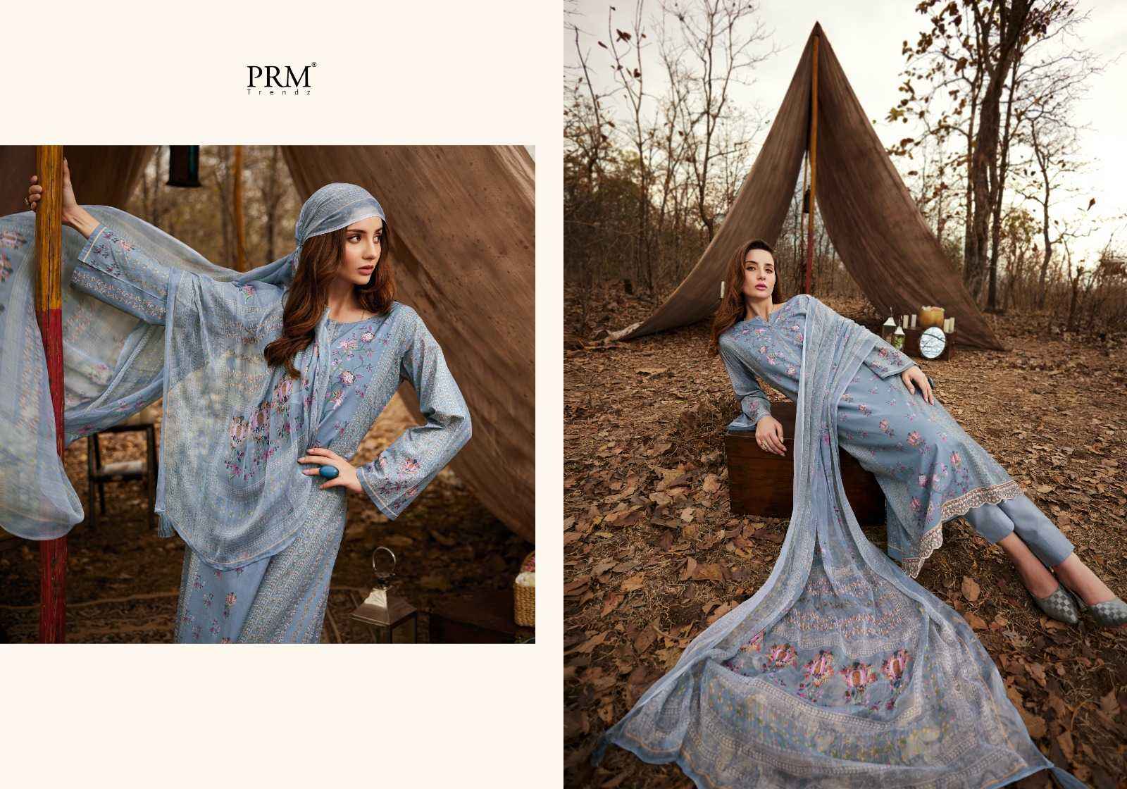 PRM TRENDZ IBADAT DESIGNER DRESS MATERIAL ( 8 PCS CATALOG )