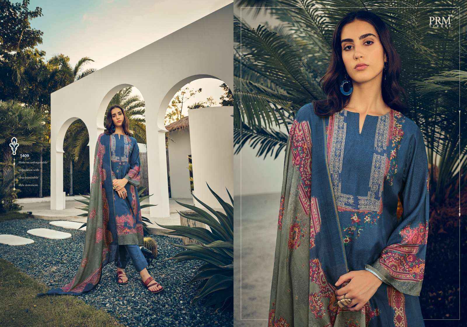 PRM TRENDZ ROSELYN MUSLIN SILK DESIGNER SALWAR KAMEEZ ( 8 PCS CATALOG )