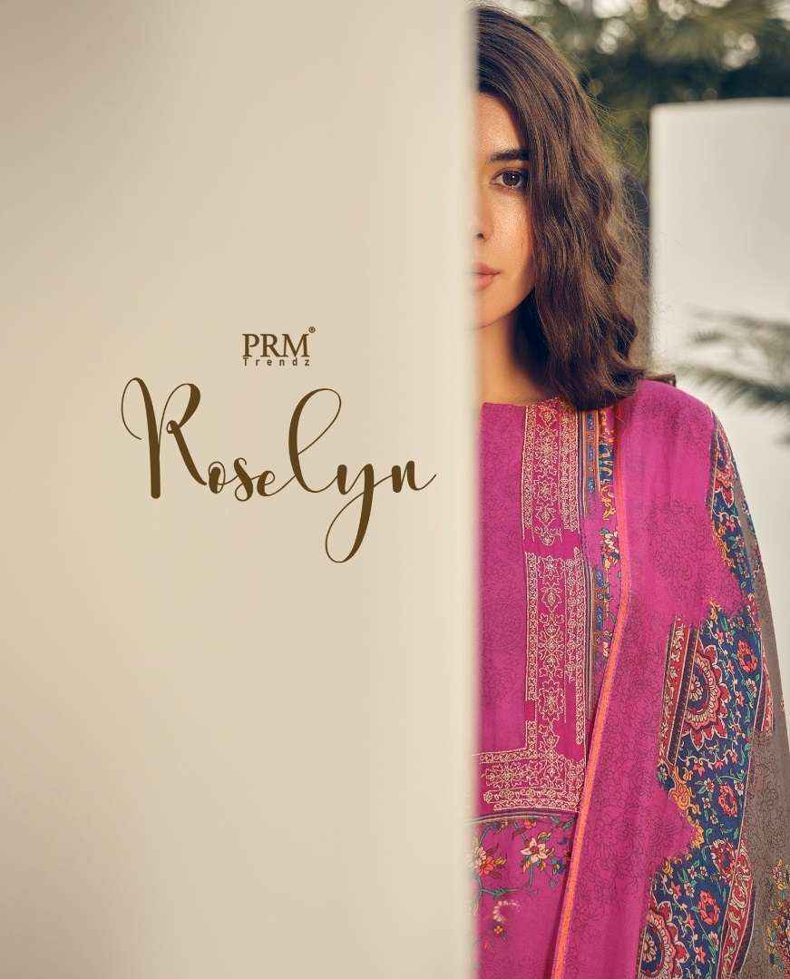 PRM TRENDZ ROSELYN MUSLIN SILK DESIGNER SALWAR KAMEEZ ( 8 PCS CATALOG )