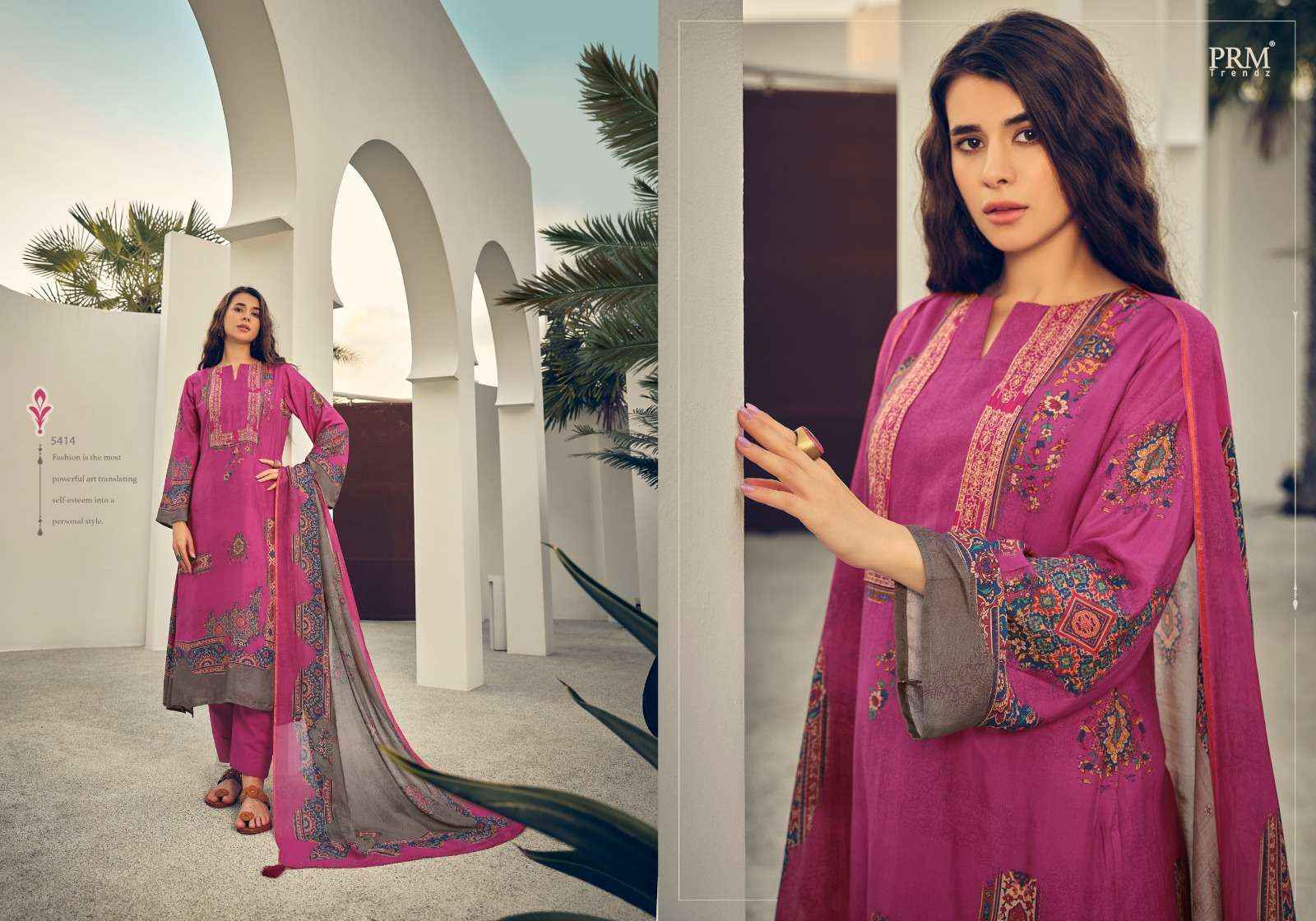 PRM TRENDZ ROSELYN MUSLIN SILK DESIGNER SALWAR KAMEEZ ( 8 PCS CATALOG )