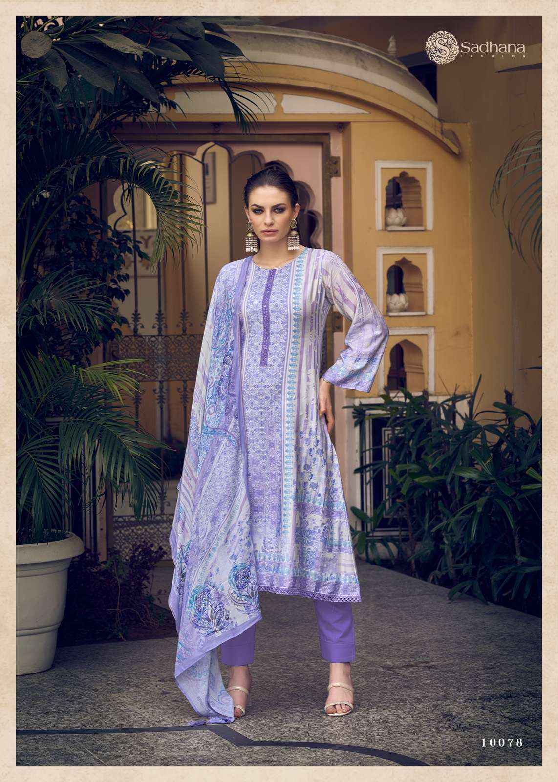 SADHANA FASHION RYSSA MUSLIN SILK SALWAR KAMEEZ ( 8 PCS CATALOG )