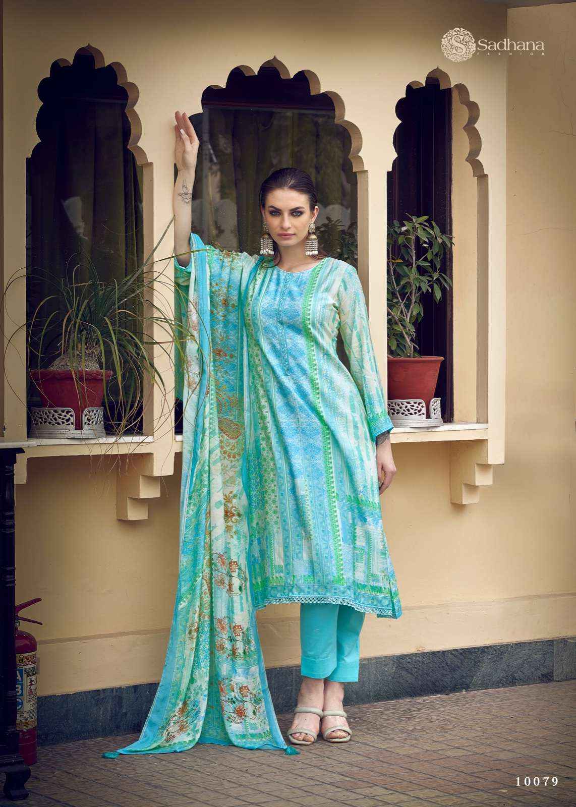 SADHANA FASHION RYSSA MUSLIN SILK SALWAR KAMEEZ ( 8 PCS CATALOG )