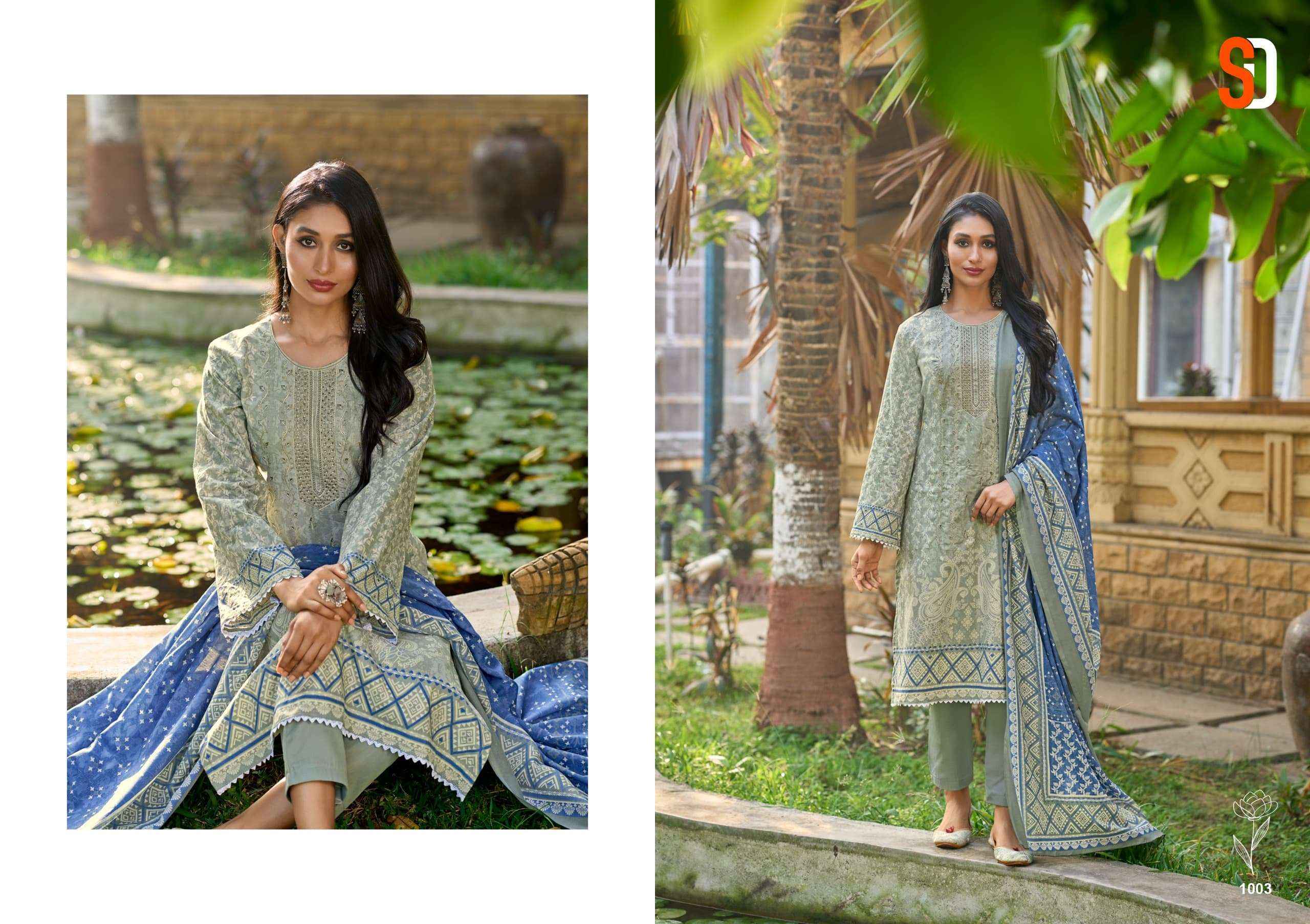 SHARADDHA DESIGNER BIN SAEED LAWN COLLECTION VOL 6 DRESS MATERIAL ( 4 PCS CATALOG )