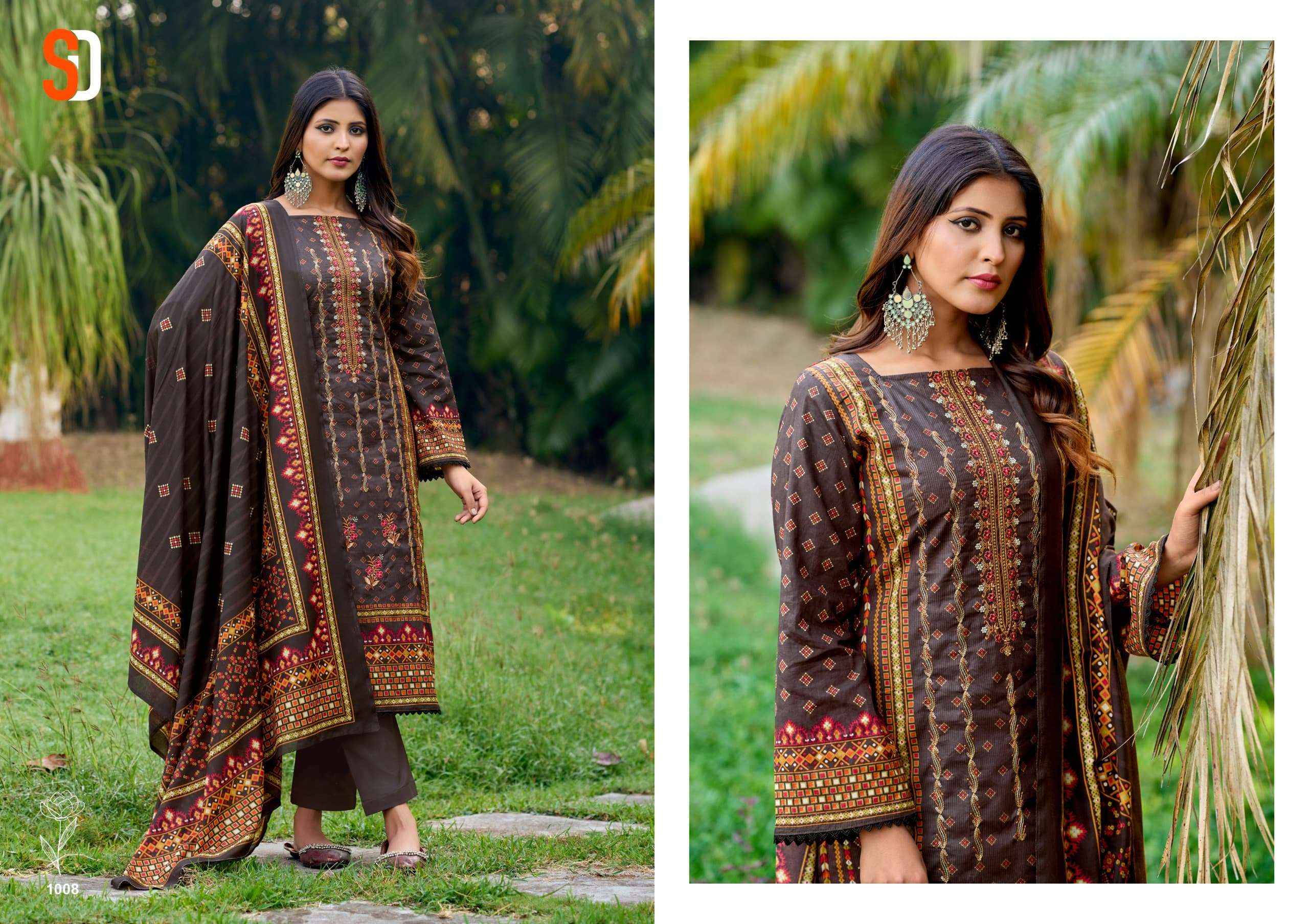 SHARADDHA DESIGNER BIN SAEED LAWN COLLECTION VOL 6 DRESS MATERIAL ( 4 PCS CATALOG )