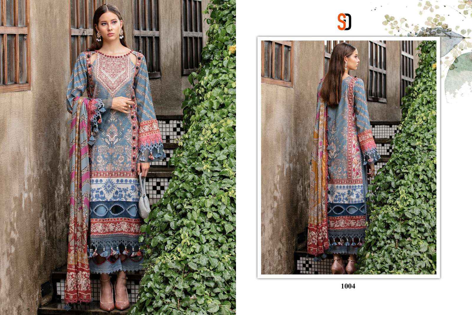 SHARADDHA DESIGNER NEEDLE WONDER VOL 1 LAWN SUITS ( 4 PCS CATALOG )