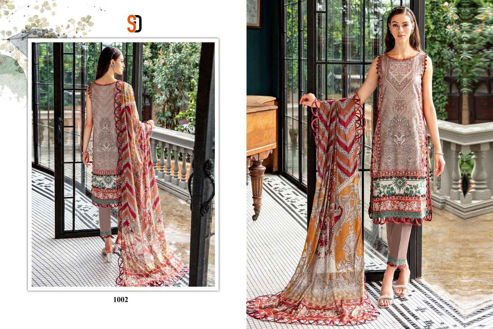 SHARADDHA DESIGNER NEEDLE WONDER VOL 1 LAWN SUITS ( 4 PCS CATALOG )