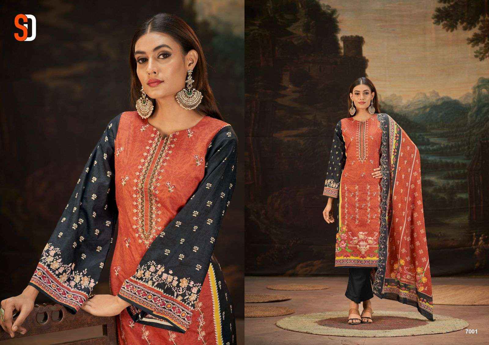 Shraddha Bin Saeed Lawn Collection Vol-7 Pakistani Suits ( 8 Pcs Catalog )