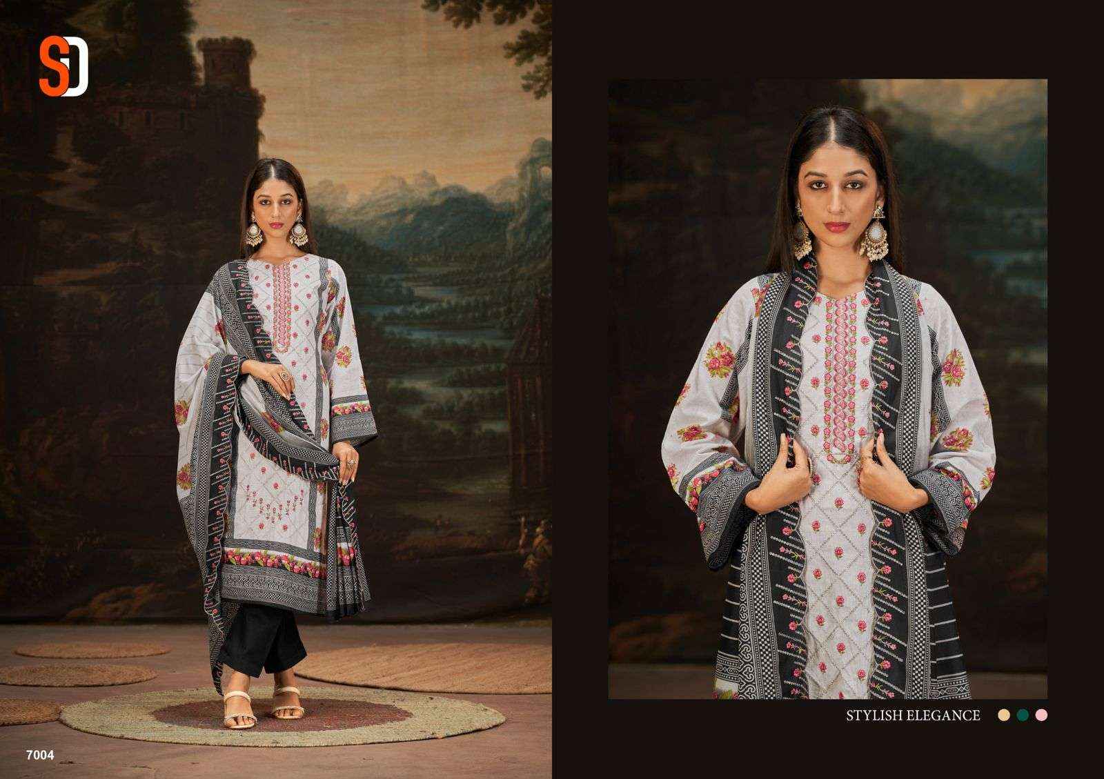 Shraddha Bin Saeed Lawn Collection Vol-7 Pakistani Suits ( 8 Pcs Catalog )