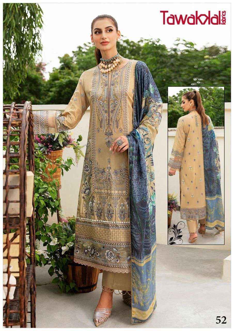 TAWAKKAL FABRICS MEHROZ VOL-6 PAKISTANI DRESS MATERIAL ( 10 PCS CATALOG )