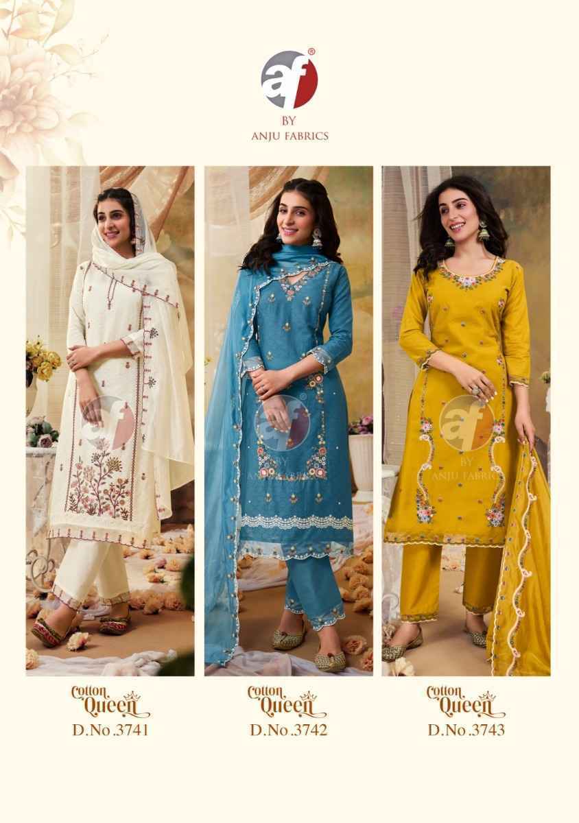 Anju Fabrics Cotton Queen Cotton Kurti Combo 5 pcs Catalogue