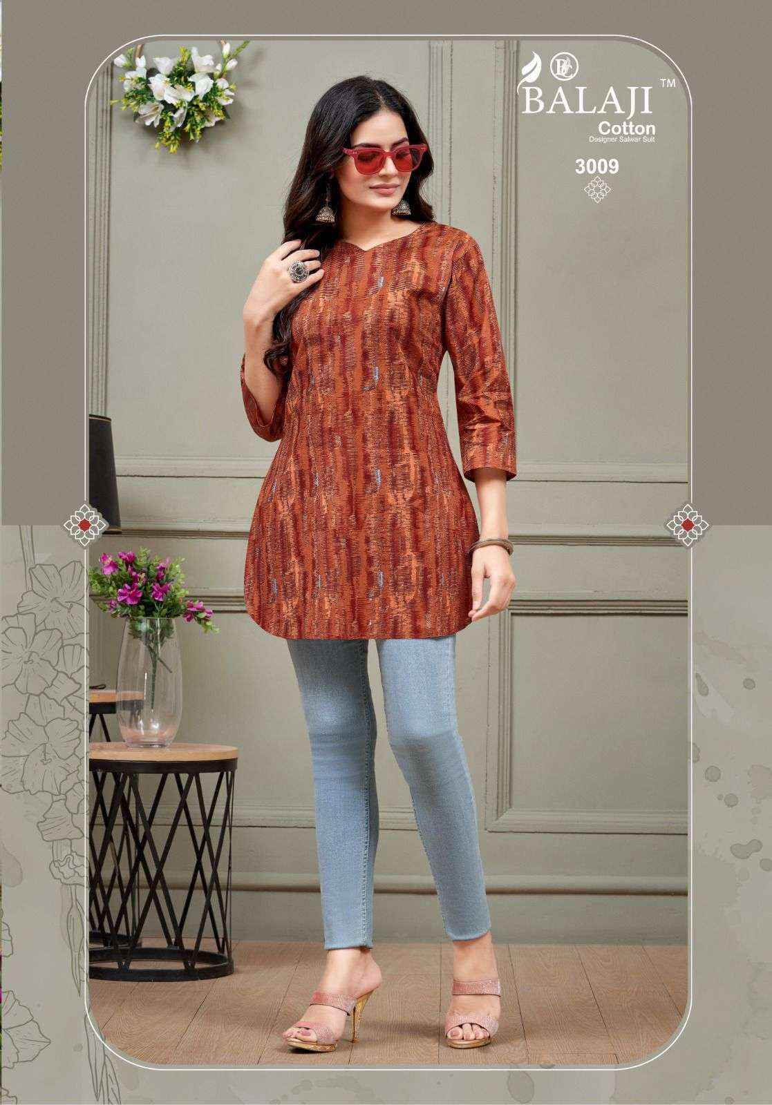 BALAJI COTTON OMISHA VOL 3 COTTON TOP ( 10 PCS CATALOG )