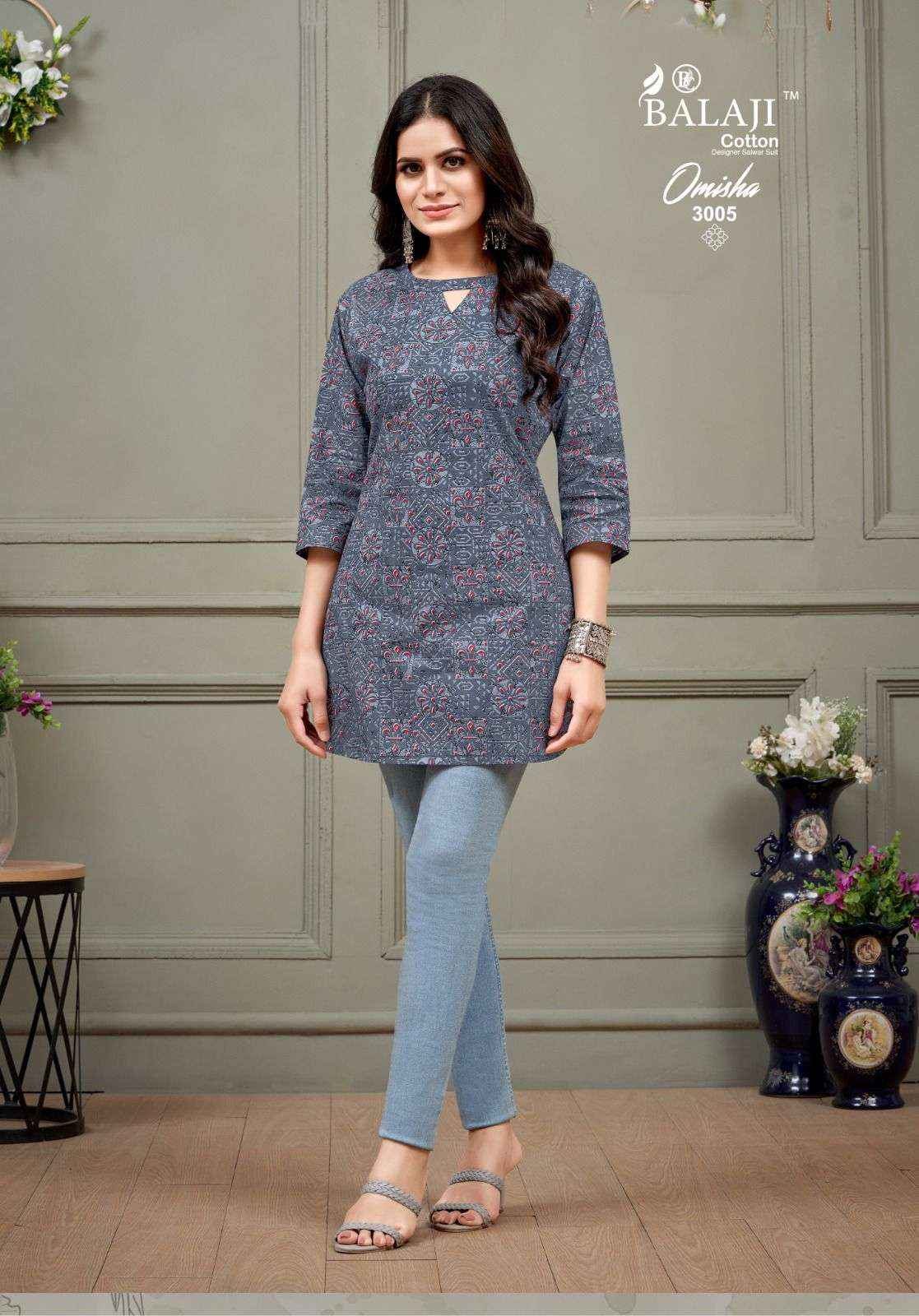 BALAJI COTTON OMISHA VOL 3 COTTON TOP ( 10 PCS CATALOG )