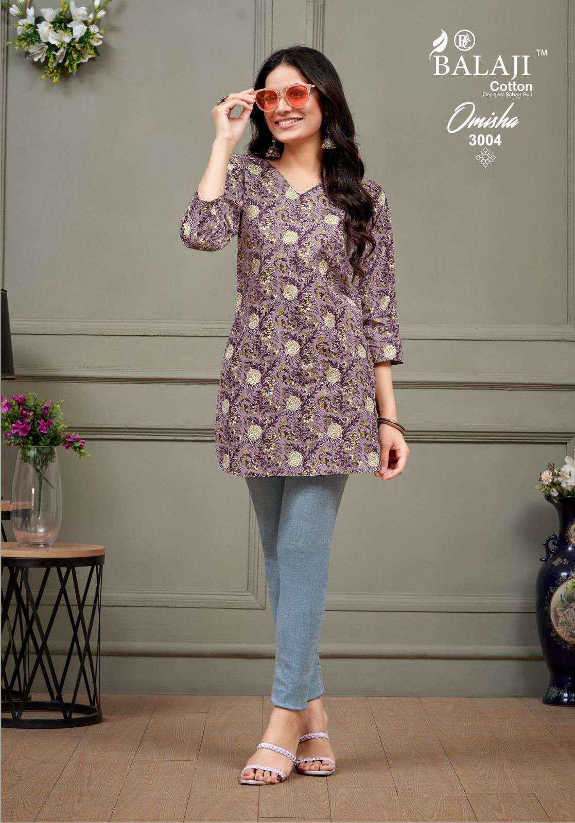 BALAJI COTTON OMISHA VOL 3 COTTON TOP ( 10 PCS CATALOG )