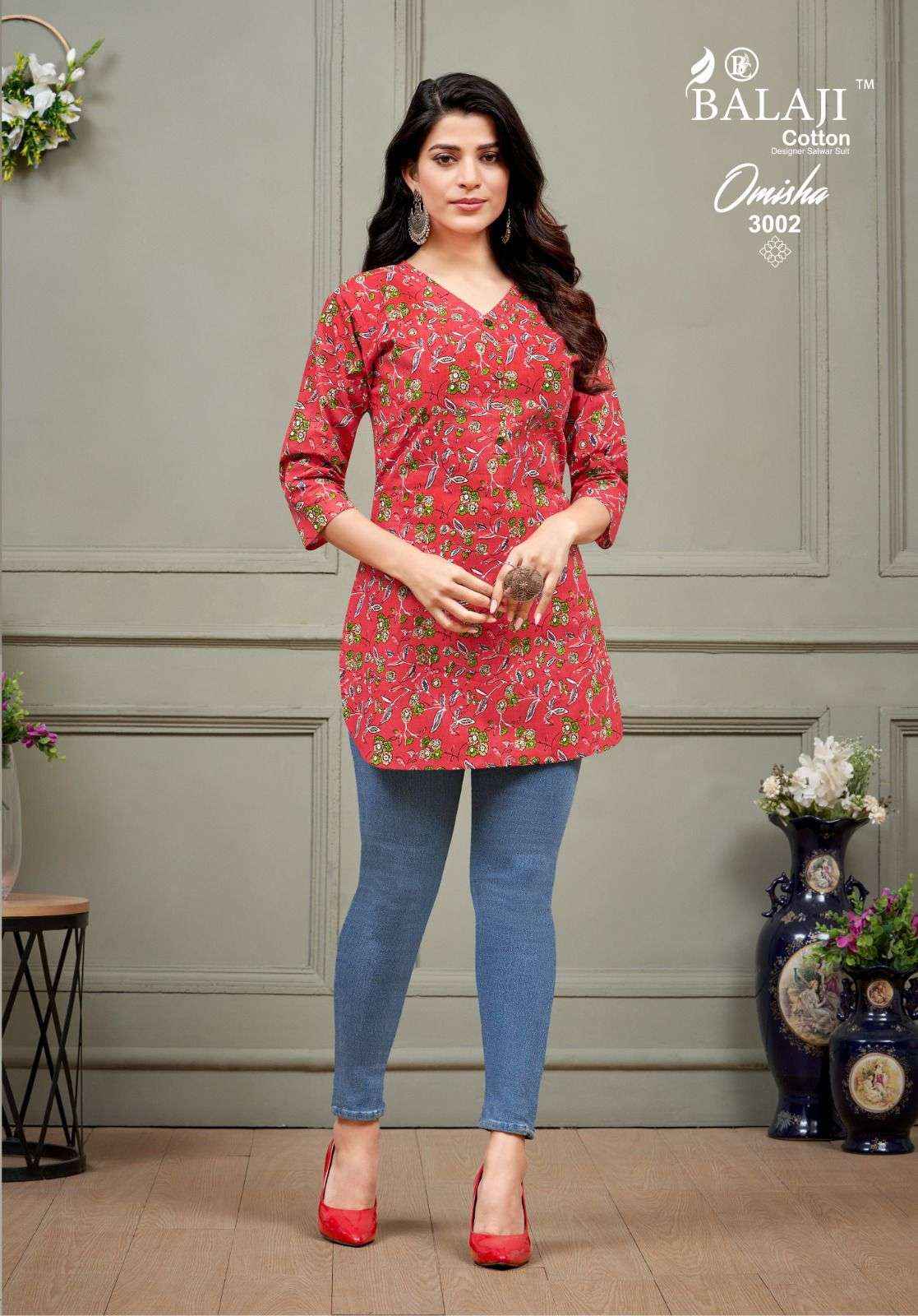 BALAJI COTTON OMISHA VOL 3 COTTON TOP ( 10 PCS CATALOG )