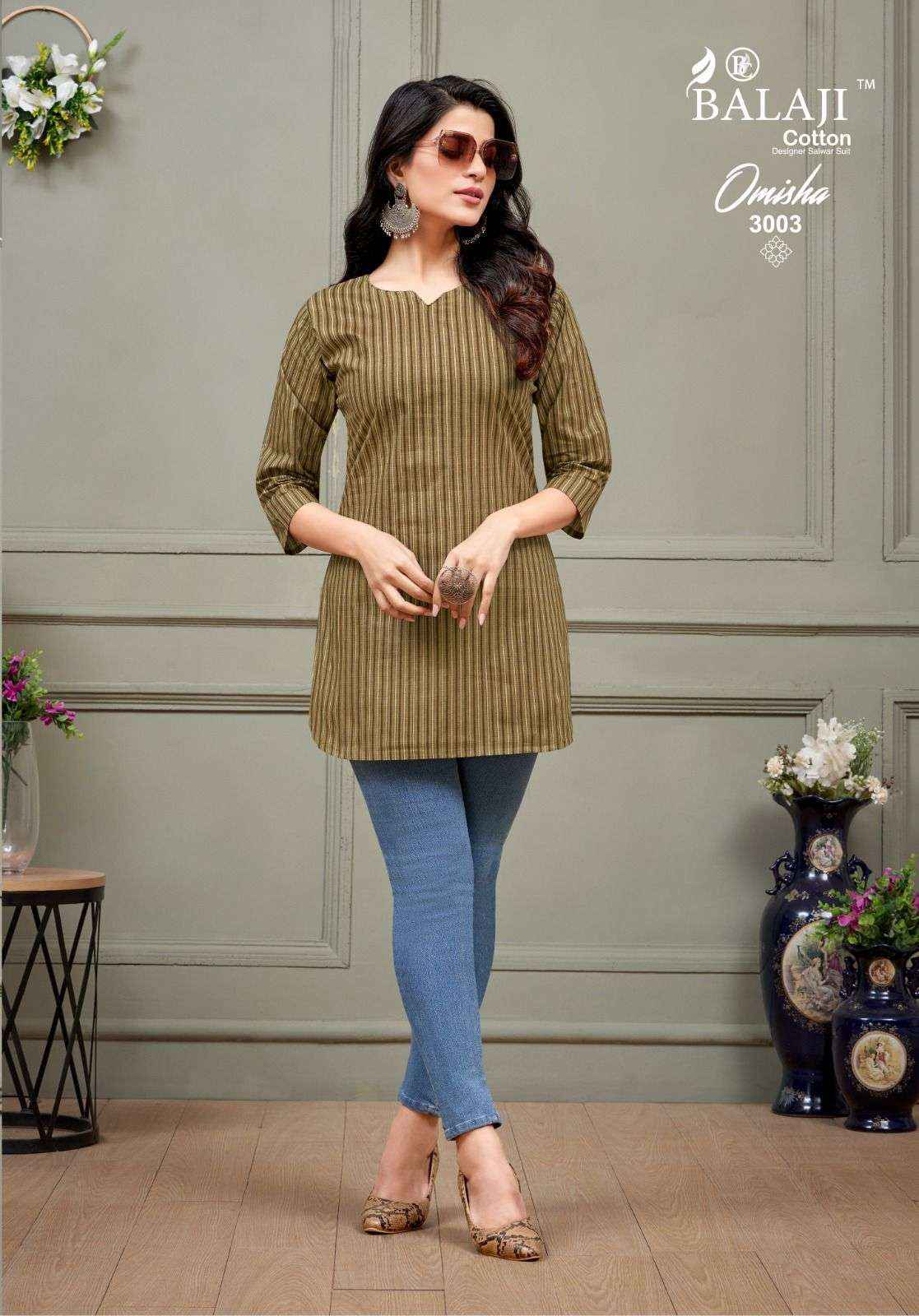 BALAJI COTTON OMISHA VOL 3 COTTON TOP ( 10 PCS CATALOG )