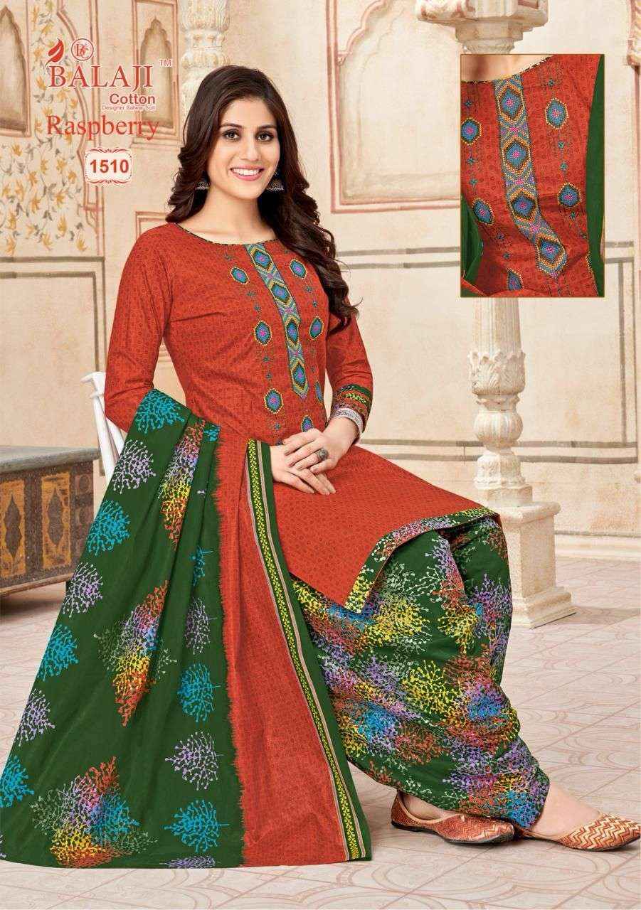 BALAJI COTTON RASPBERRY VOL 15 COTTON SALWAR KAMEEZ