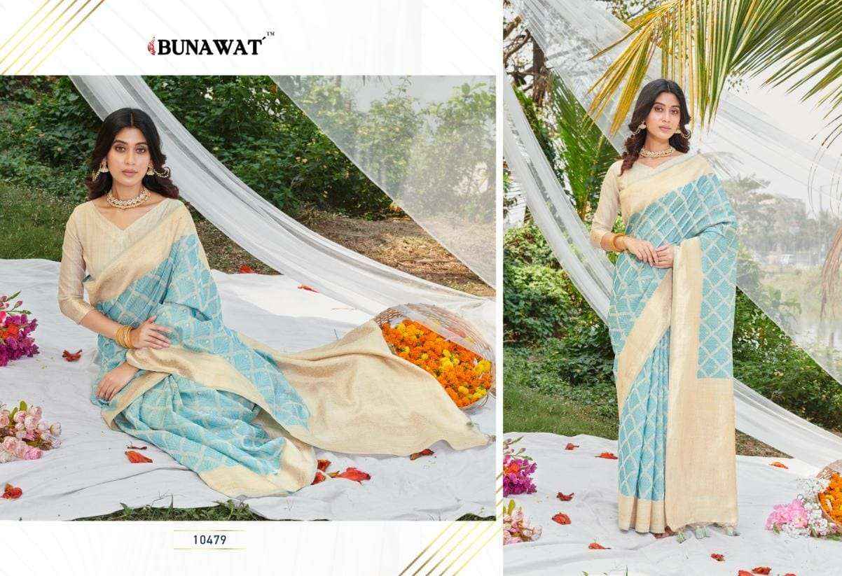 Bunawat Ahana Cotton 10478 To 10483 Fancy Designer Cotton Saree Collection  (6 pcs cataog )