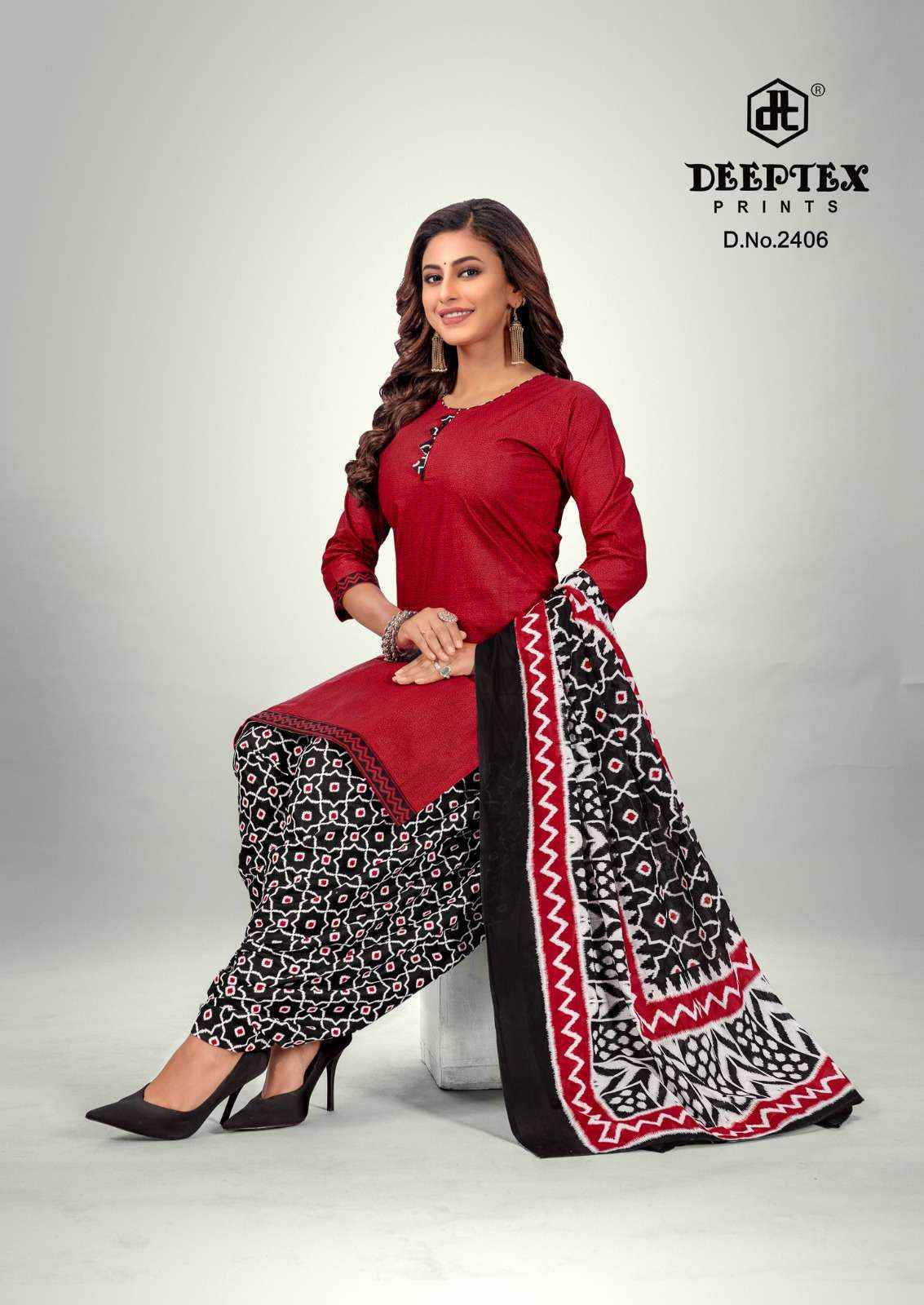 DEEPTEX PRINTS PICHKARI VOL 24 COTTON SALWAR SUITS ( 10 PCS CATALOG )