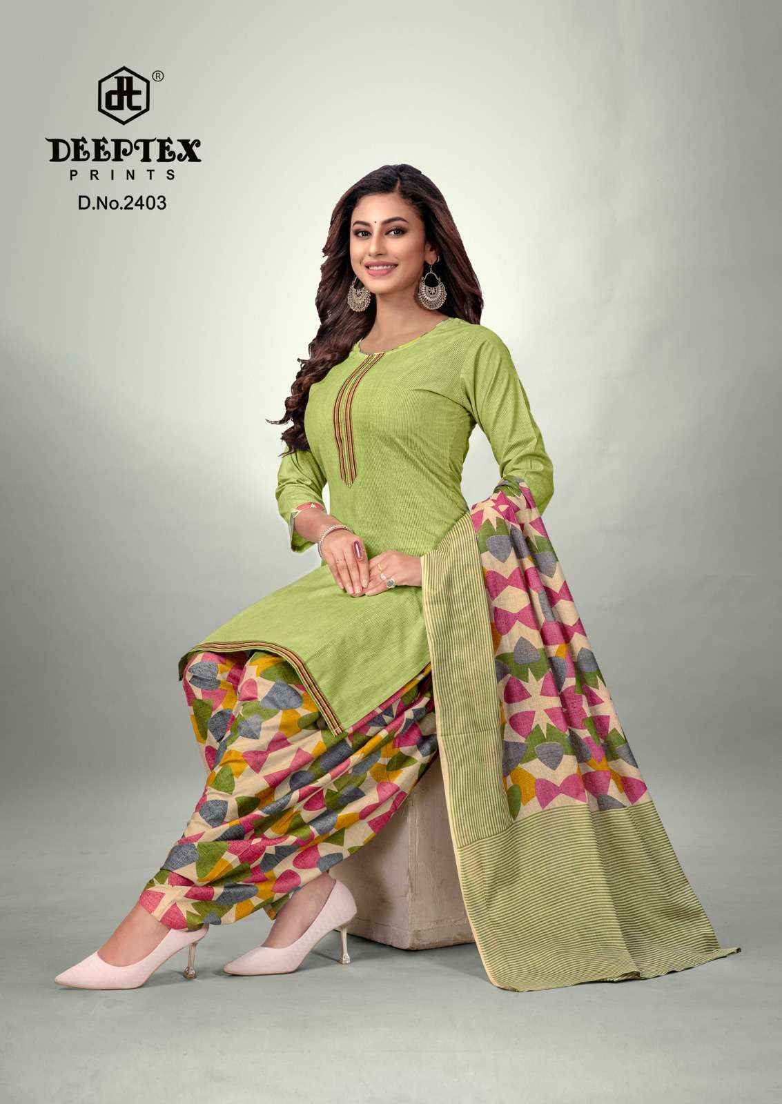 DEEPTEX PRINTS PICHKARI VOL 24 COTTON SALWAR SUITS ( 10 PCS CATALOG )