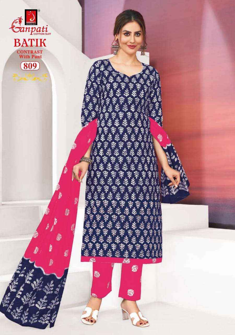 Ganpati Batik Vol 8 Pure Cotton Readymade Suits ( 15 Pcs Catalog )