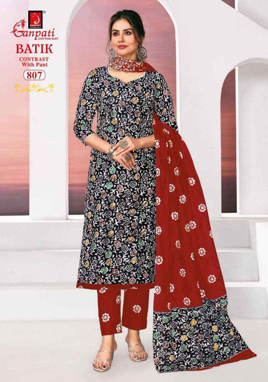 Ganpati Batik Vol 8 Pure Cotton Readymade Suits ( 15 Pcs Catalog )