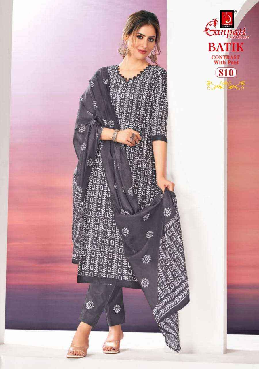 Ganpati Batik Vol 8 Pure Cotton Readymade Suits ( 15 Pcs Catalog )