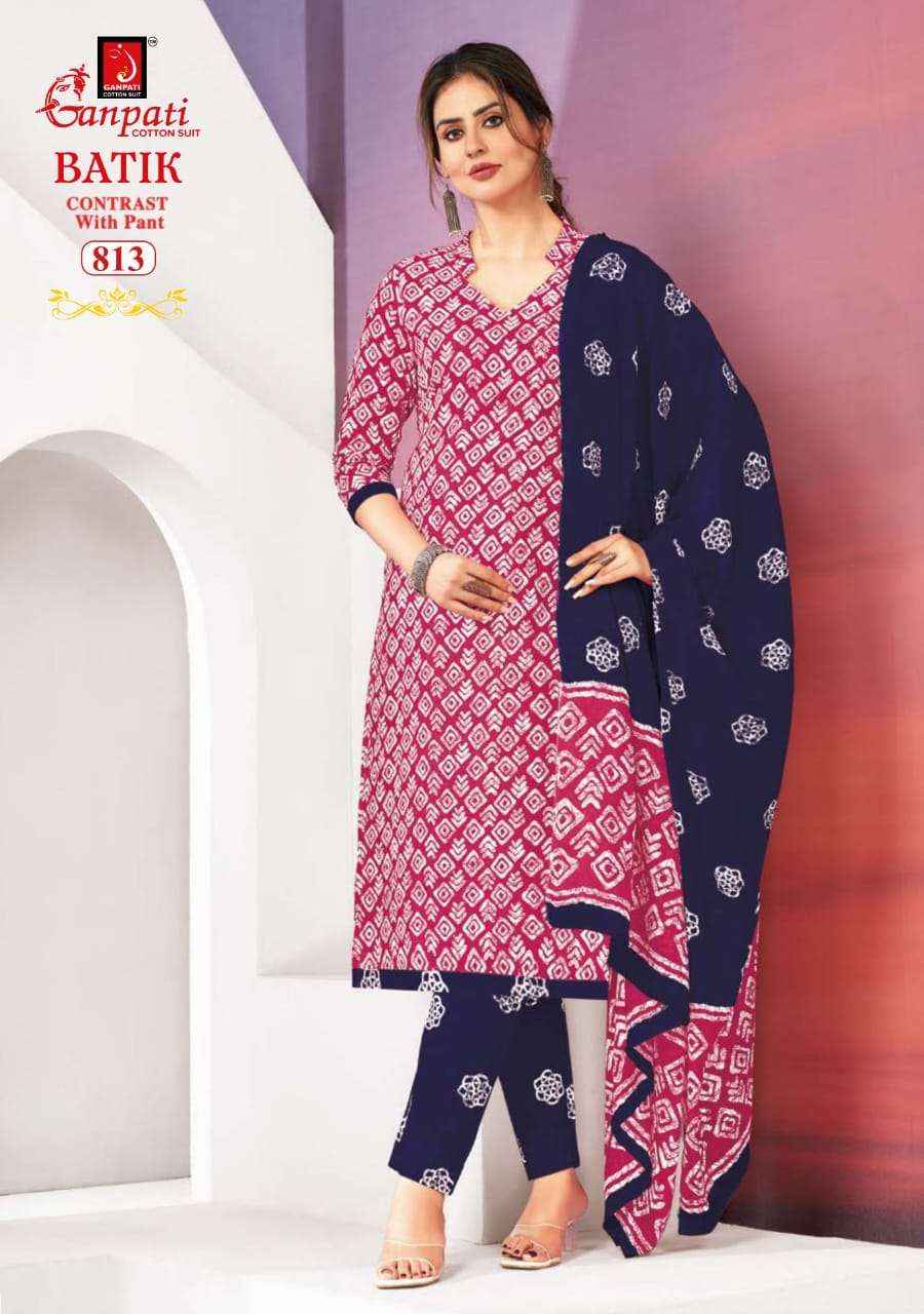 Ganpati Batik Vol 8 Pure Cotton Readymade Suits ( 15 Pcs Catalog )