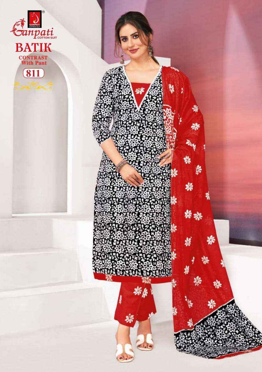 Ganpati Batik Vol 8 Pure Cotton Readymade Suits ( 15 Pcs Catalog )