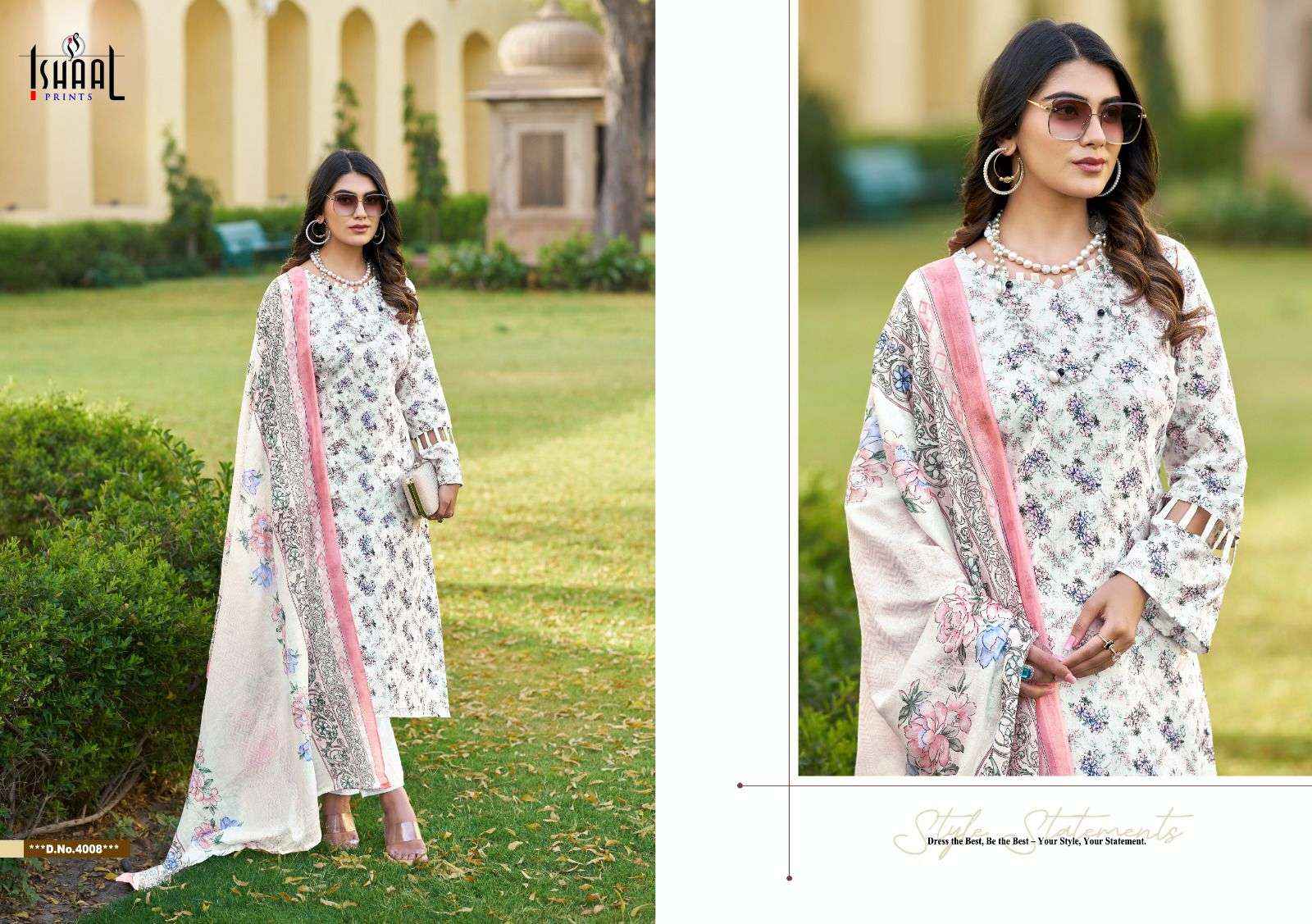 ISHAAL PRINTS KESARIYA VOL 4 SALWAR KAMEEZ ( 8 PCS CATALOG )